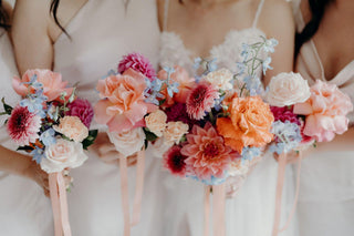 colourful wedding bridal bouquets botanic house