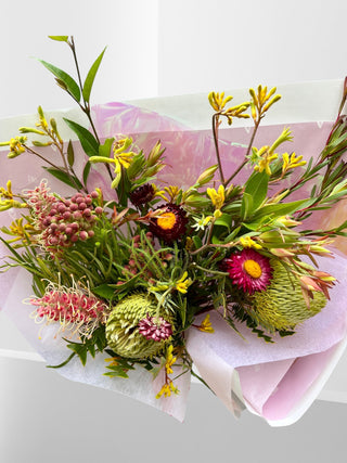 Bottoms up at Top End Native Flowers Bouquet