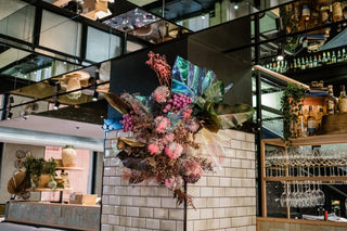 sydney qt four pillars corporate pr event sydney floral installation