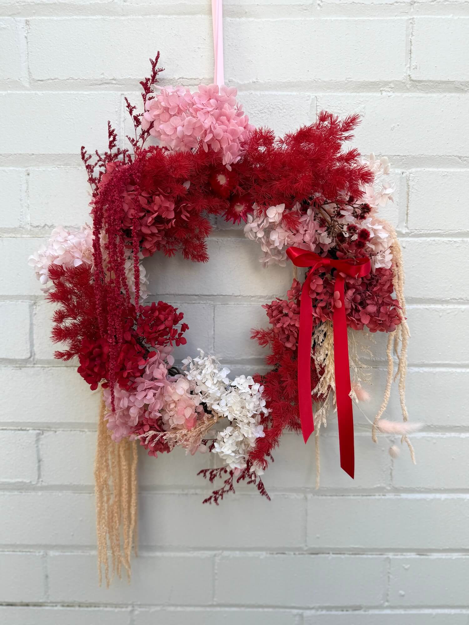 Artistic Christmas Wreath - Fresh, Native & Dried Flowers