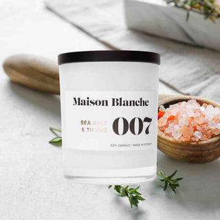 sea salt thyme soy candle maison blanche