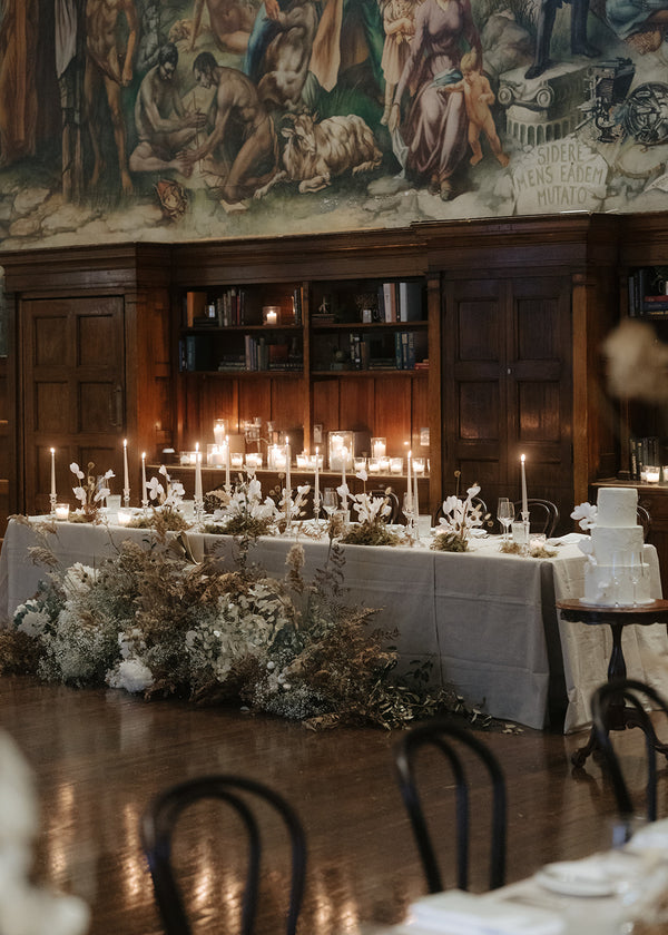 hostco refectory sydney uni wedding reception flowers