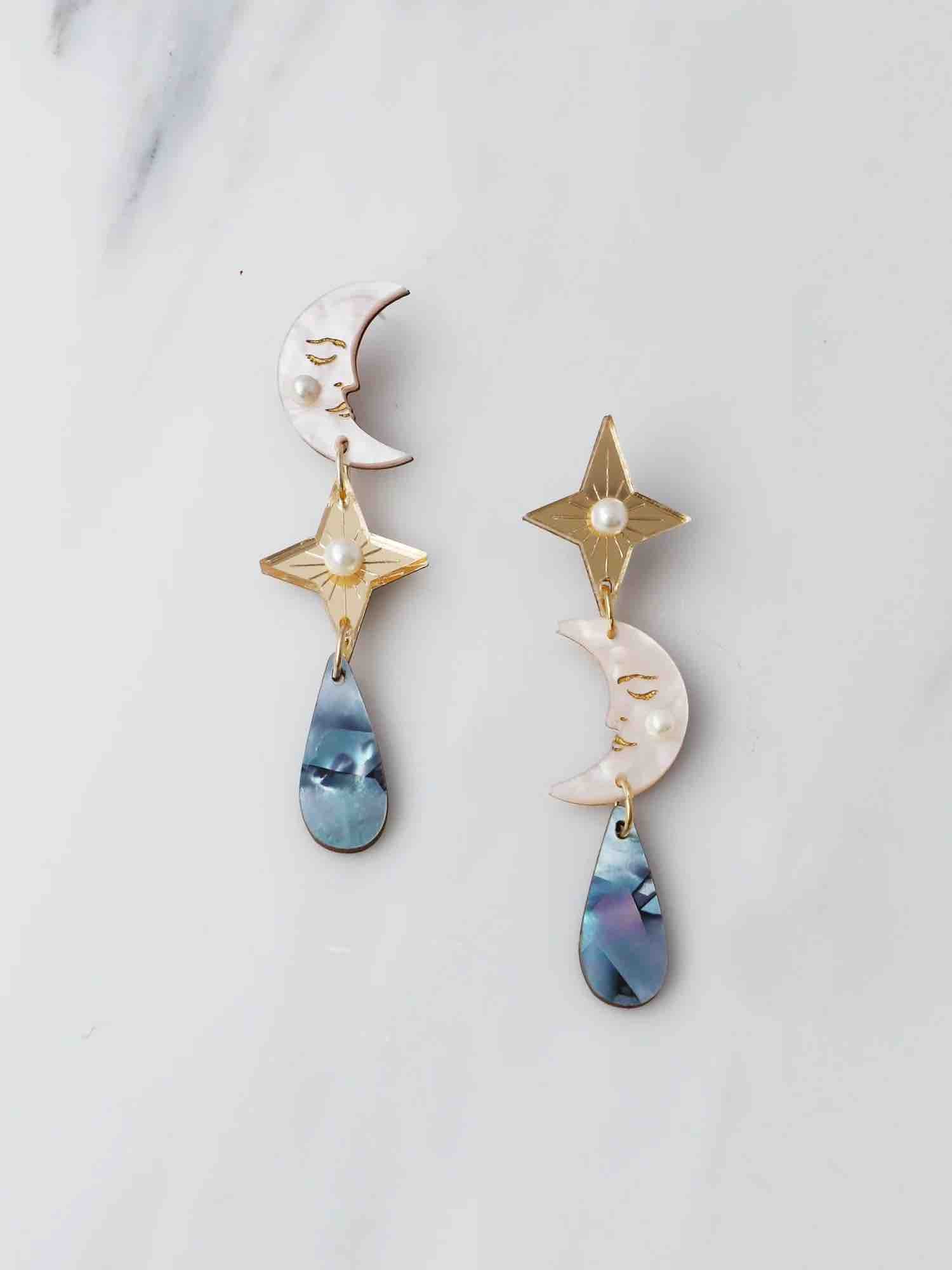 Celestial Earrings by Wolf & Moon