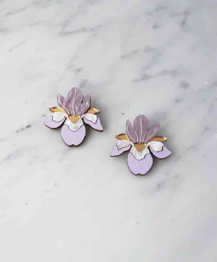 Iris Studs by Wolf & Moon