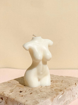 Large Female Torso Body Candle by April Blossom Co - Lime Tree Bower