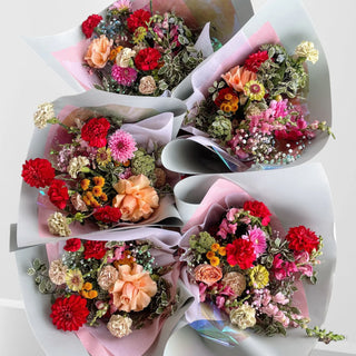 valentines day flowers bright colourful bouquets
