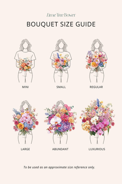 bouquet size guide latest