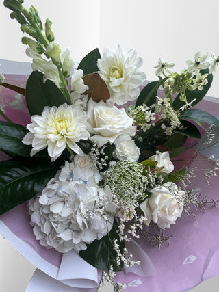Valentine's Day Flowers | Elegant White Bouquet