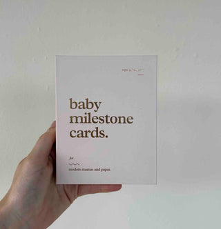 Baby Milestone Cards by Fox and Fallow