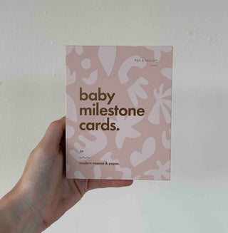 Baby Milestone Cards by Fox and Fallow