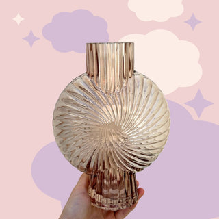 Blush Art Decor Glass Vase