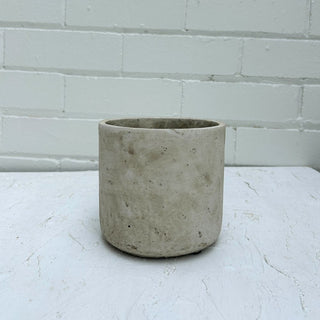 Cement Cylinder Yonkers Planter Pot