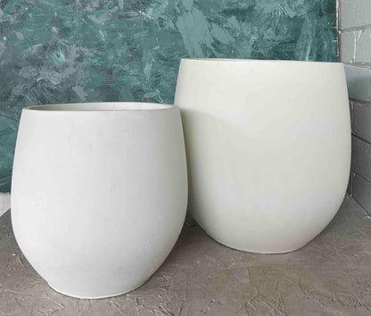 Egg Cement Planter Pot