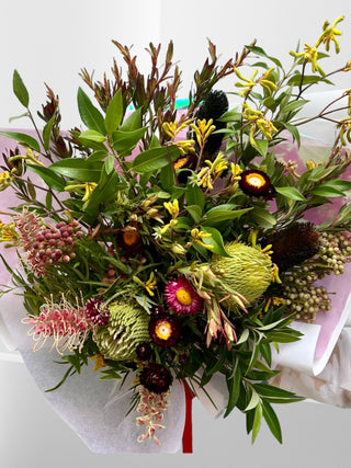 Bottoms up at Top End Native Flowers Bouquet