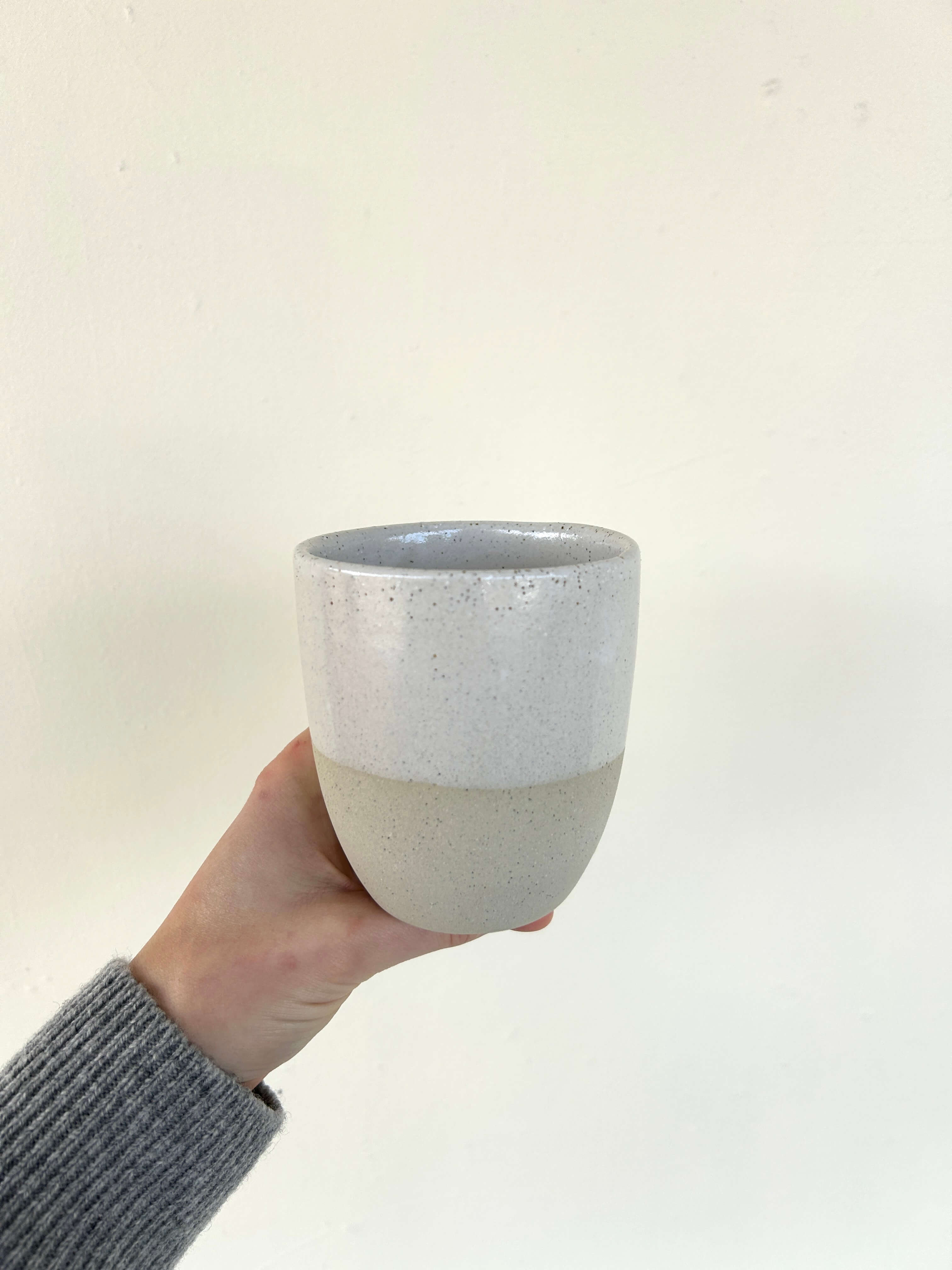 Reusable Takeaway Cup with Lid 12oz by Kim Wallace Ceramics