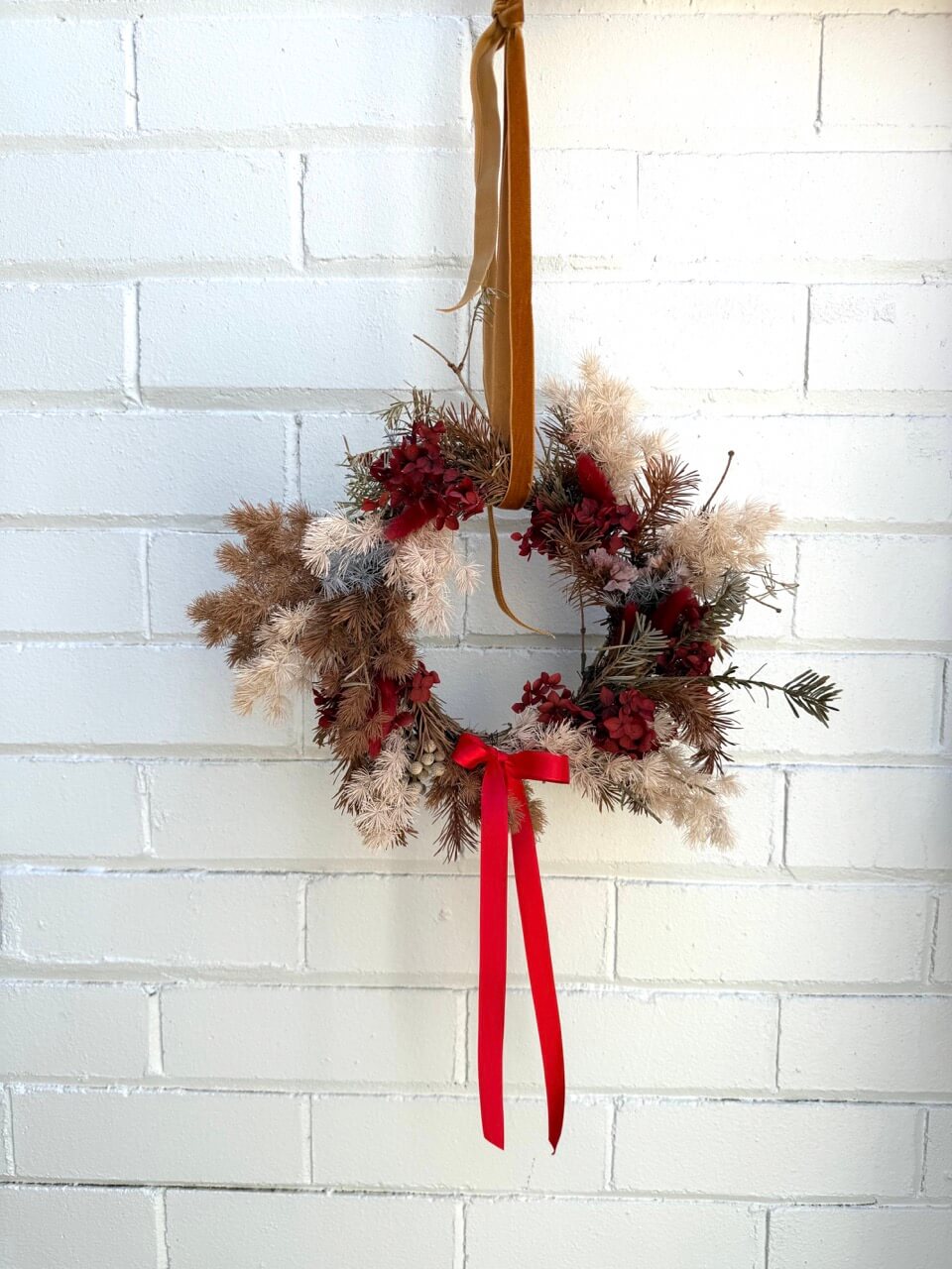 Mini Preserved Everlasting Dried Christmas Wreath