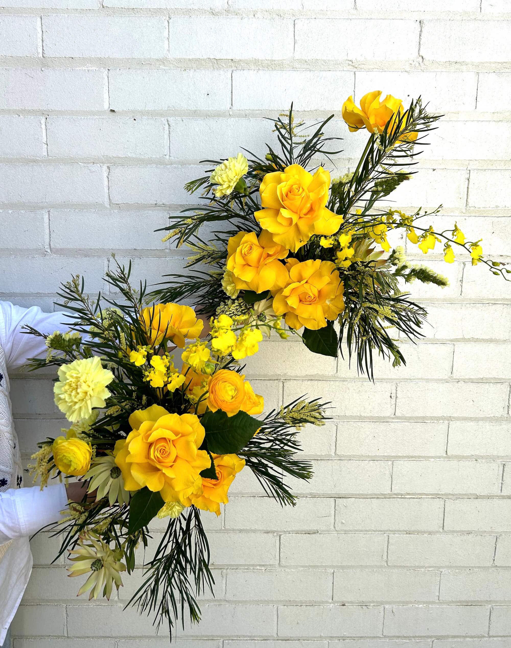 yellow flowers arrangement corporate r u ok day