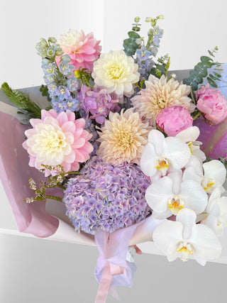 Soft & Pastel Coloured Flower Bouquet