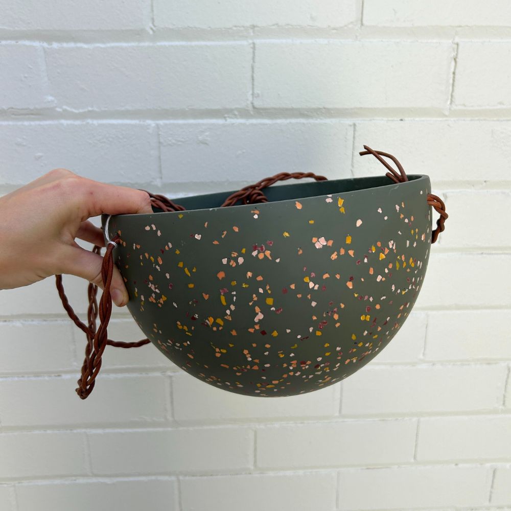 Terrazzo Dome Hanging Pot by Capra Designs