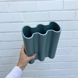 Wave Ceramic Vase by Ben David by KAS