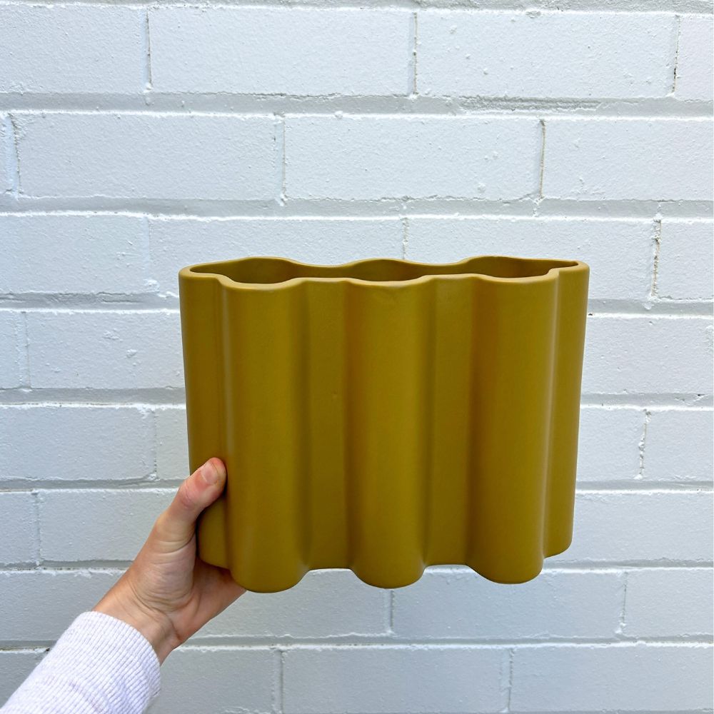 Wave Ceramic Vase by Ben David by KAS