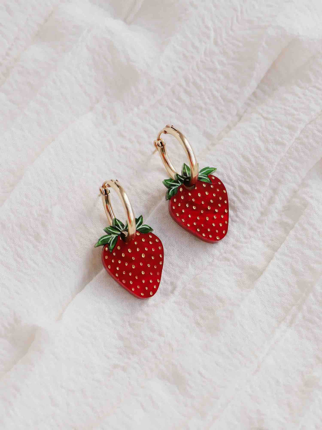 Strawberry Hoops by Wolf &amp; Moon