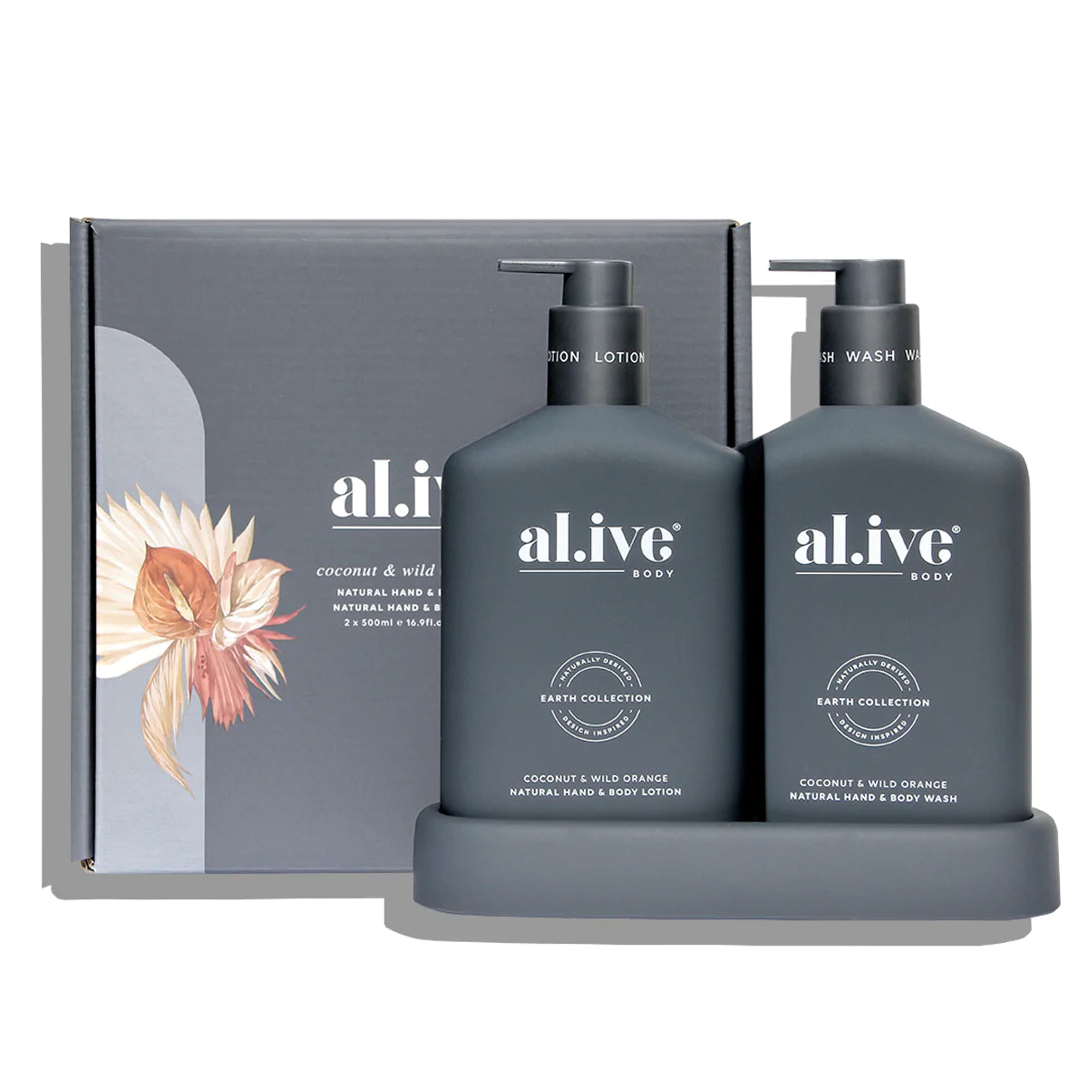 Alive Wash &amp; Lotion Duo + Tray - Lime Tree Bower