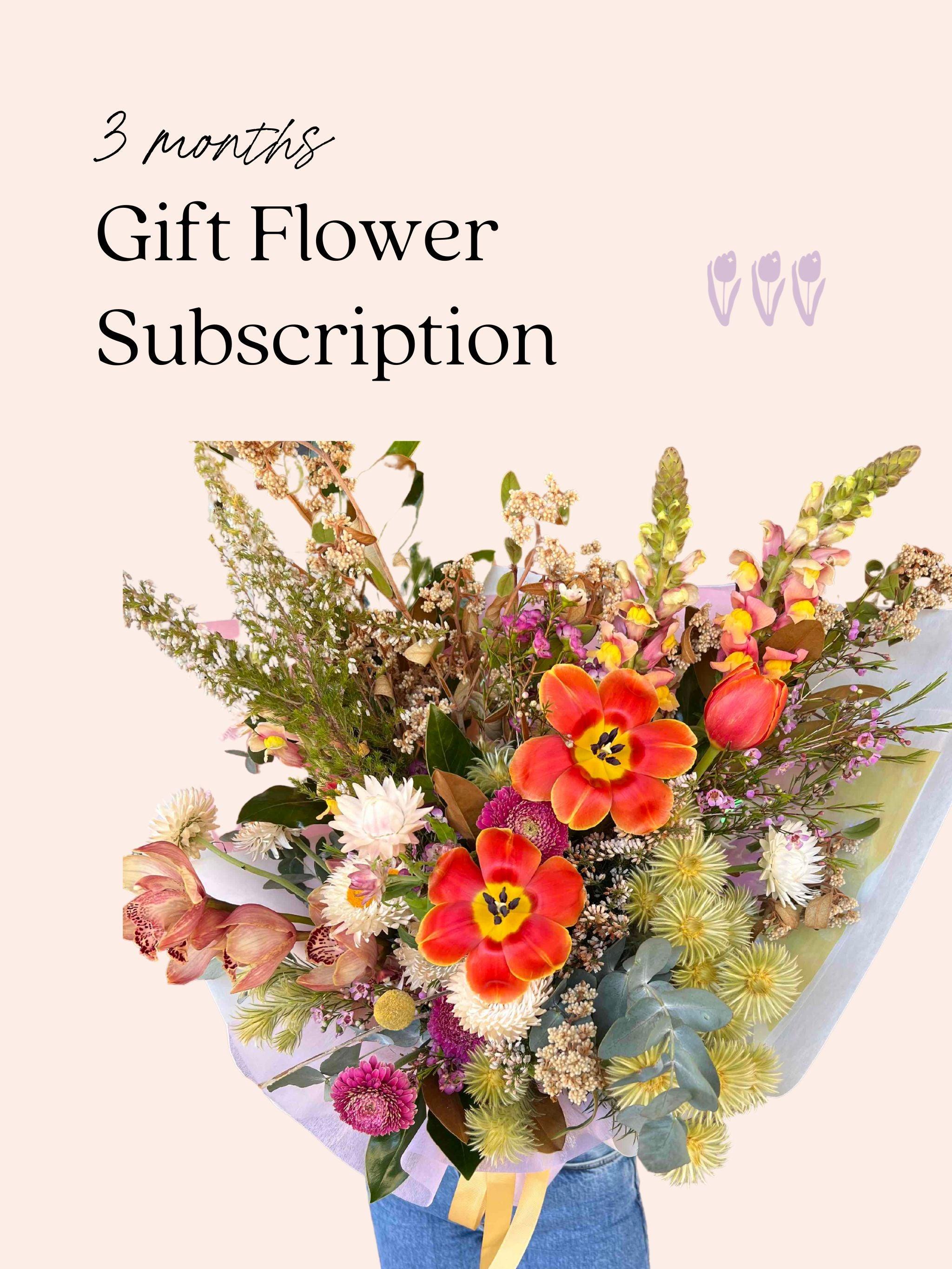 Gift Flower Subscription - 3 Months - Lime Tree Bower