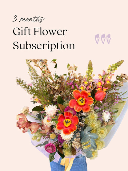 Gift Flower Subscription - 3 Months - Lime Tree Bower