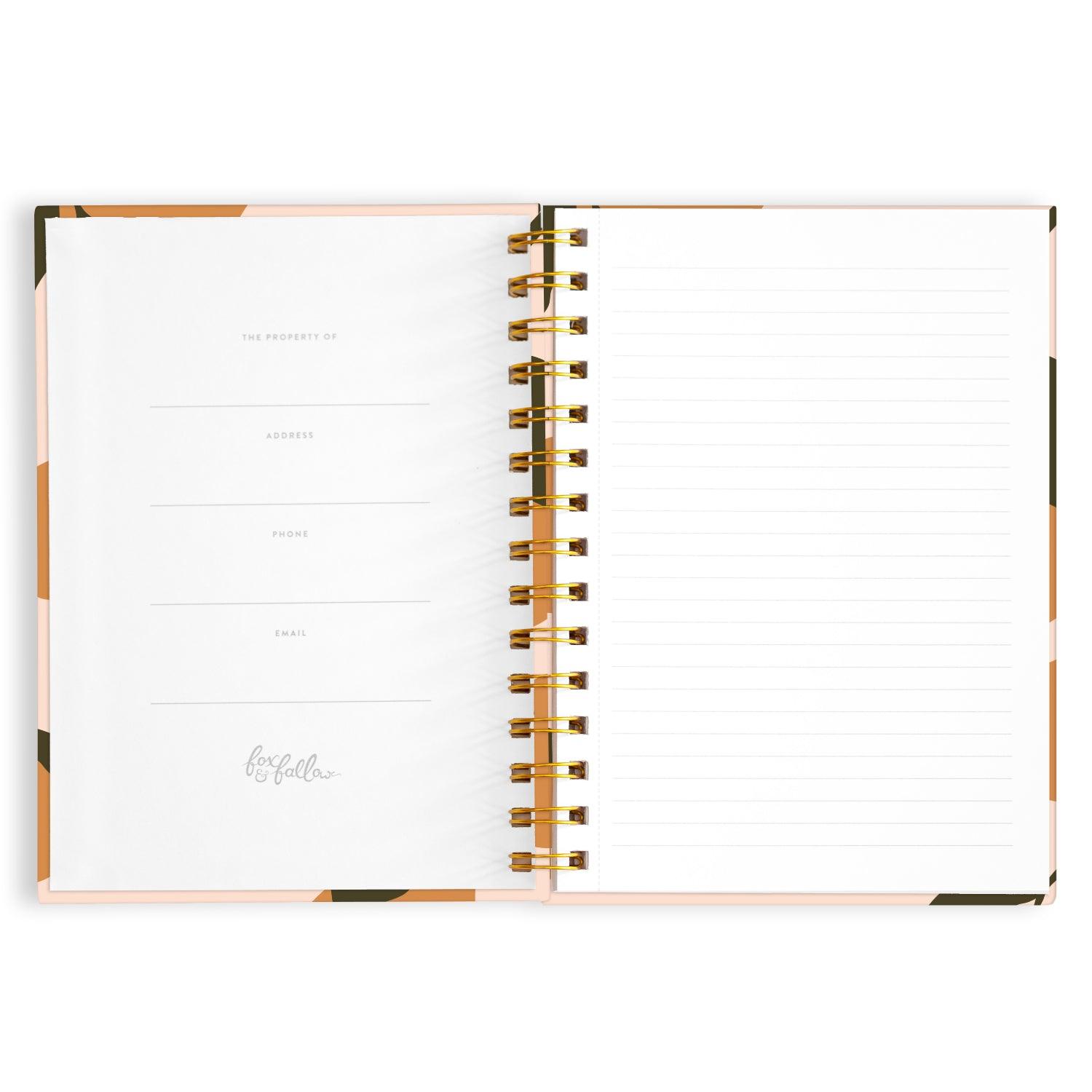 Spiral Medium Notebook by Fox and Fallow - Lime Tree Bower