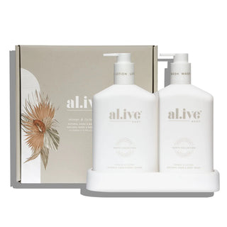 Alive Wash & Lotion Duo + Tray - Lime Tree Bower