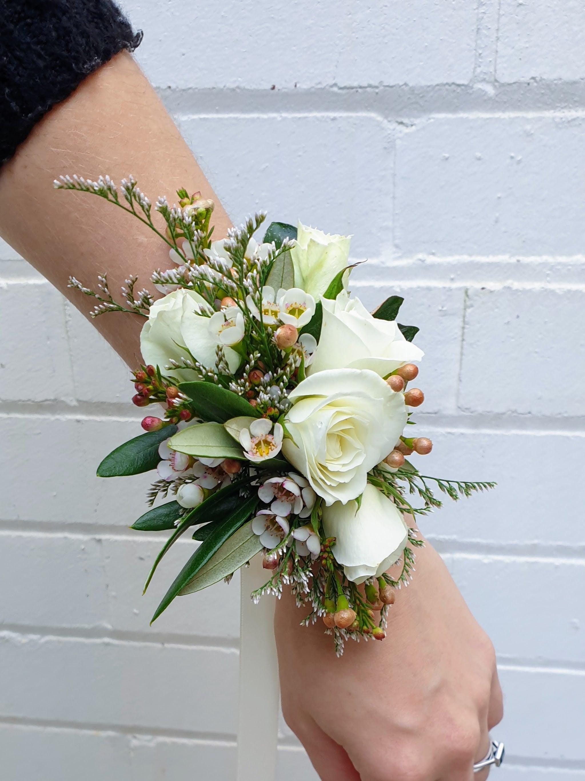 Artistic Wrist Corsages - School Formal, University Balls - Lime Tree Bower